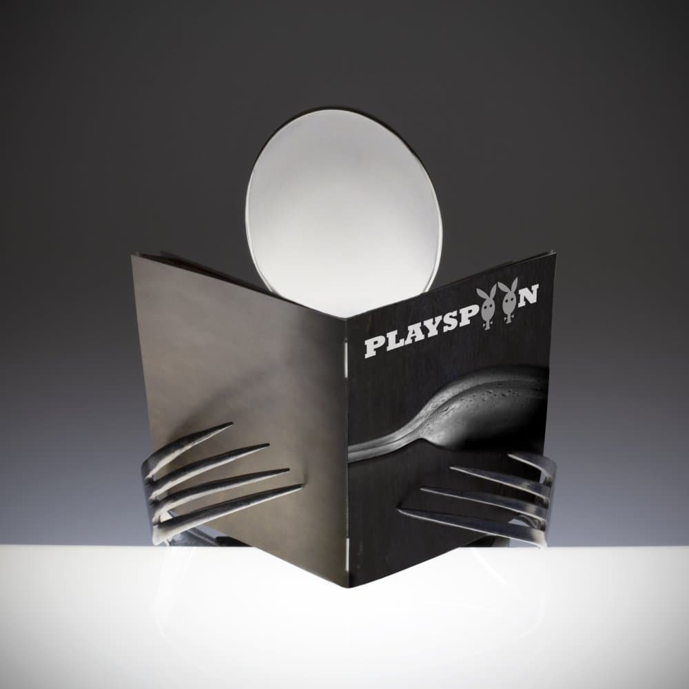 Clever Cutlery Reading by Wieteke de Kogel — canvas wall art