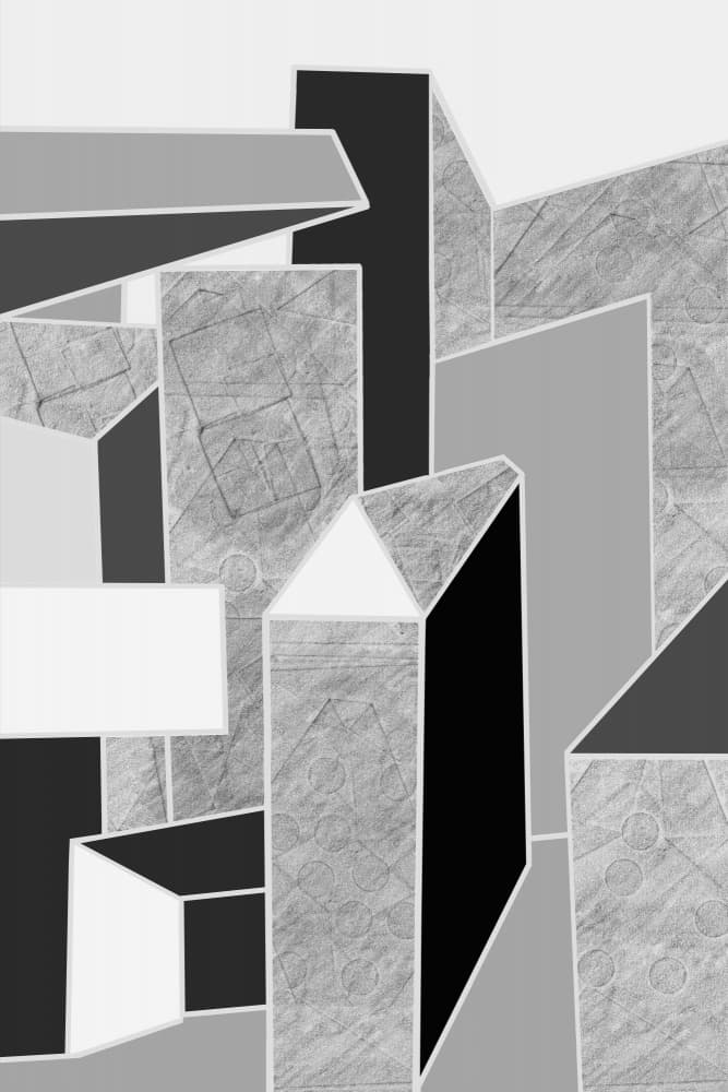 Urban Geometry Abstract by Danushka Abeygoda — canvas wall art