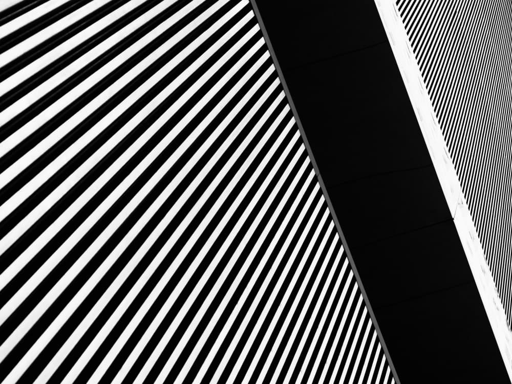 Abstract Architectural Stripes by Paulo Abrantes — canvas wall art