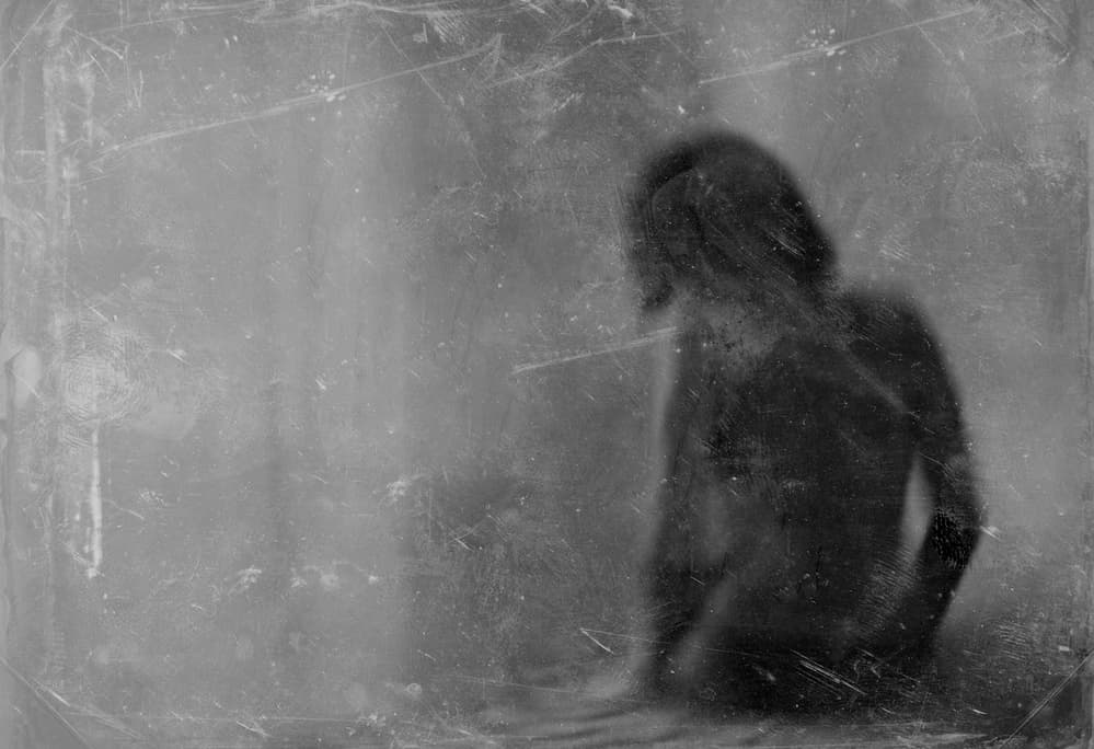 Pensive Blurred Figure by Milena Seita — canvas wall art