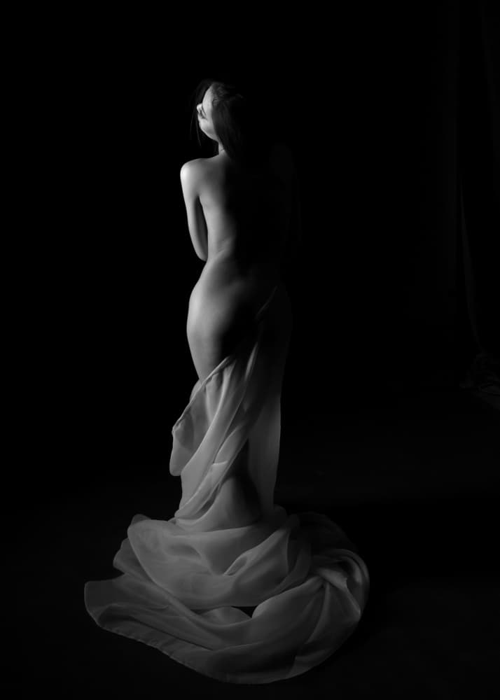 Ethereal Draped Nude by Magdalena Fifi — canvas wall art
