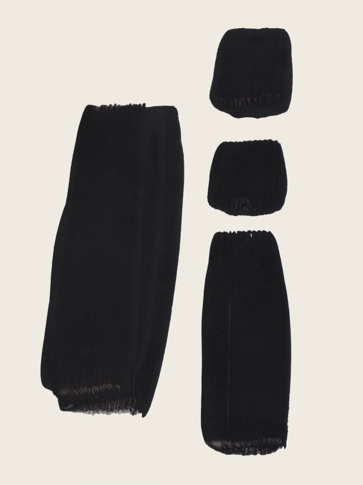 Black Paint Strokes by Ejaaz Haniff — canvas wall art