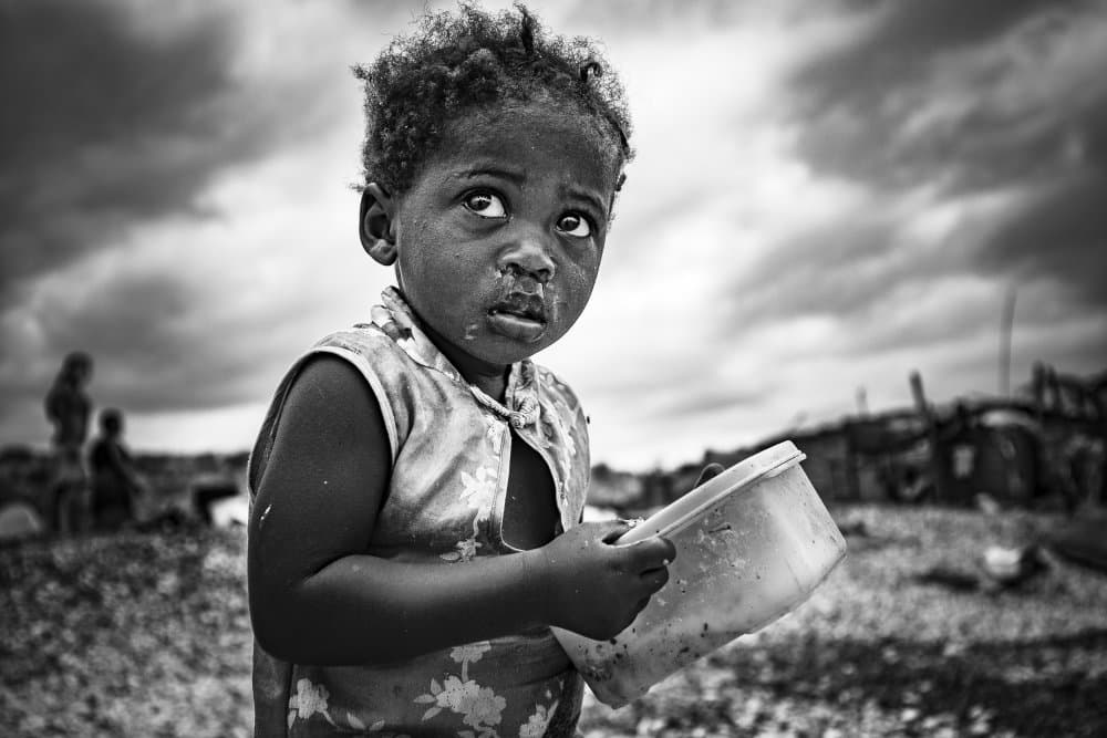 Pensive Child Portrait by João Coelho — canvas wall art