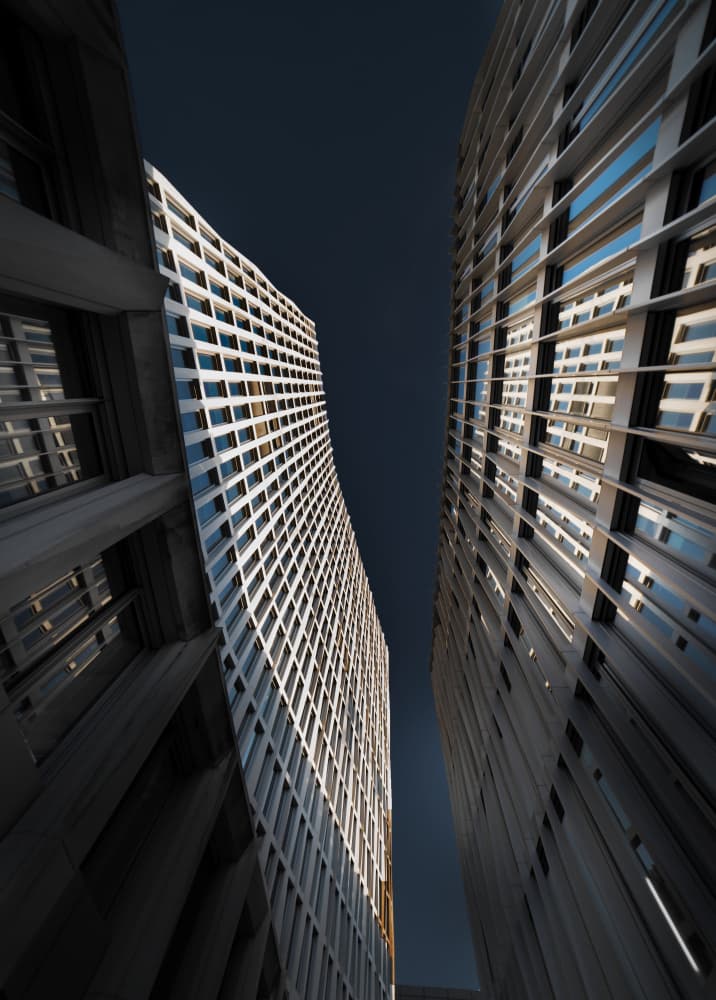 Modern Urban Architecture Up by mario.messer — canvas wall art