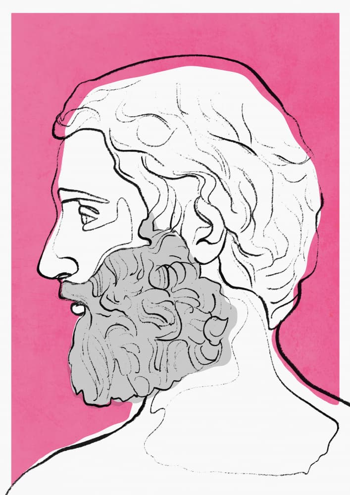 Ancient Profile Redux by Treechild — canvas wall art