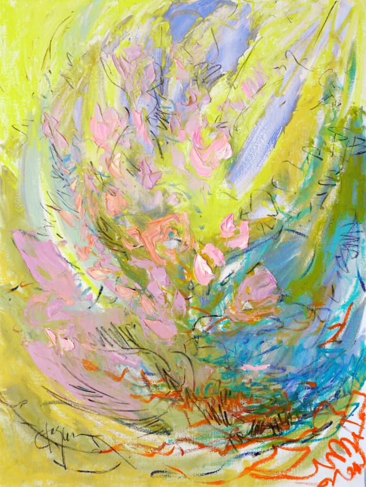 Whirl of Petals by Dorothy Fagan — canvas wall art