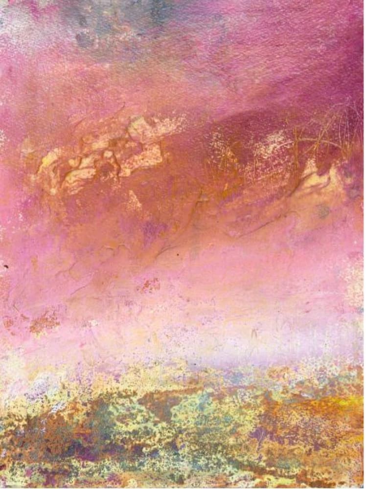 Ethereal Pink Horizon by Deb Chaney — canvas wall art