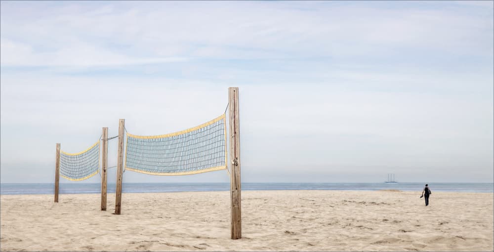 Beach Volleyball Horizon by Gilbert Claes — canvas wall art