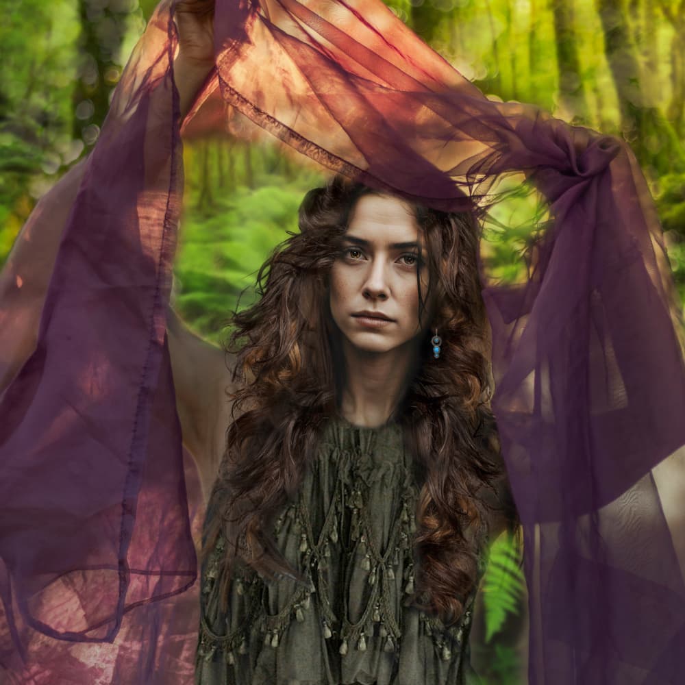 Ethereal Forest Portrait by Ewa Całkosińska-Kajzer — canvas wall art