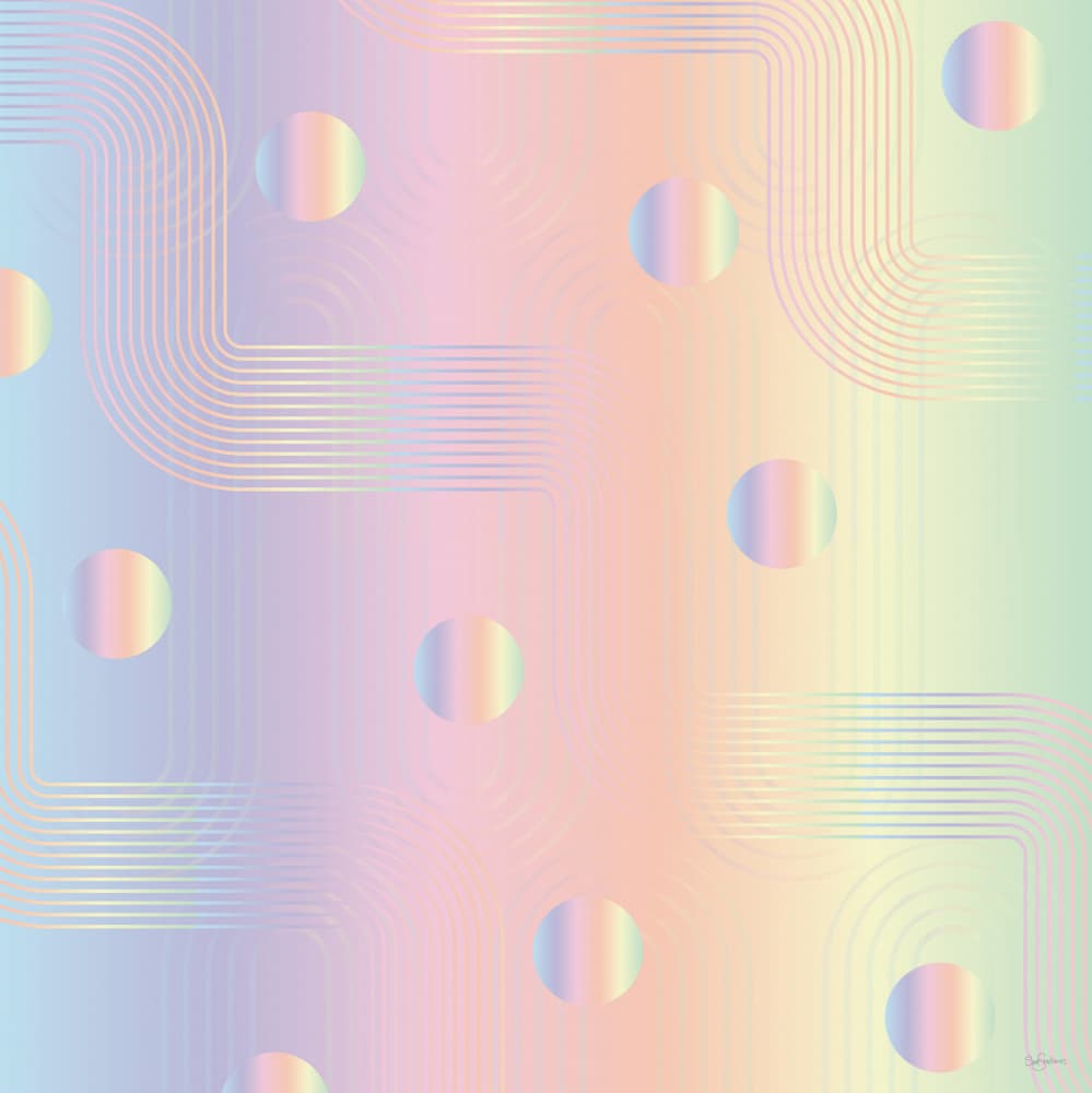 Holographic Gradient Geometry by Sue Skellern — canvas wall art