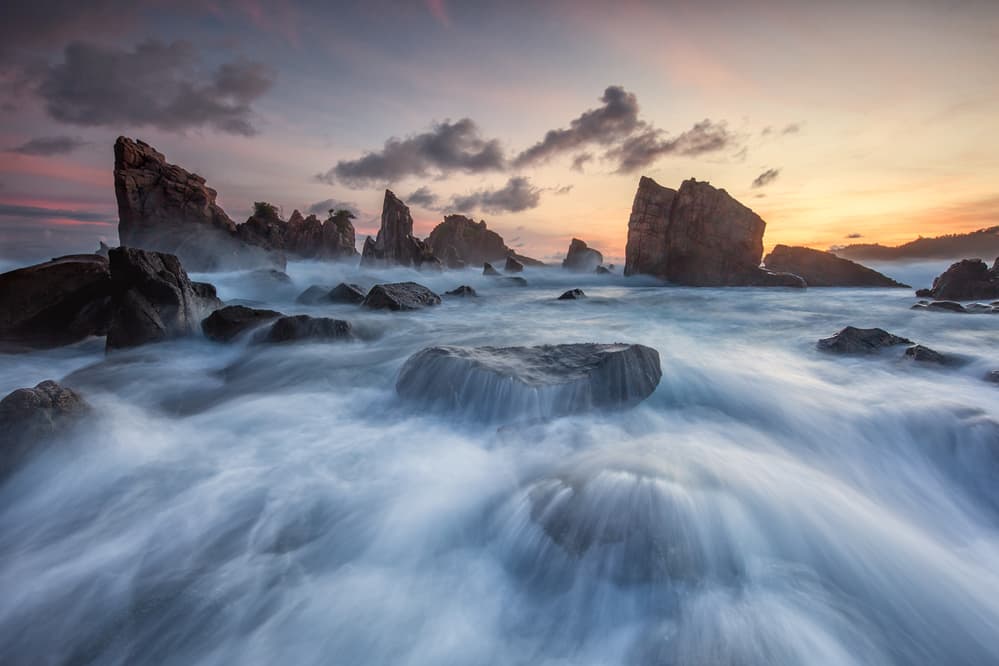 Golden Hour Ocean Flow by Gunarto Song — canvas wall art