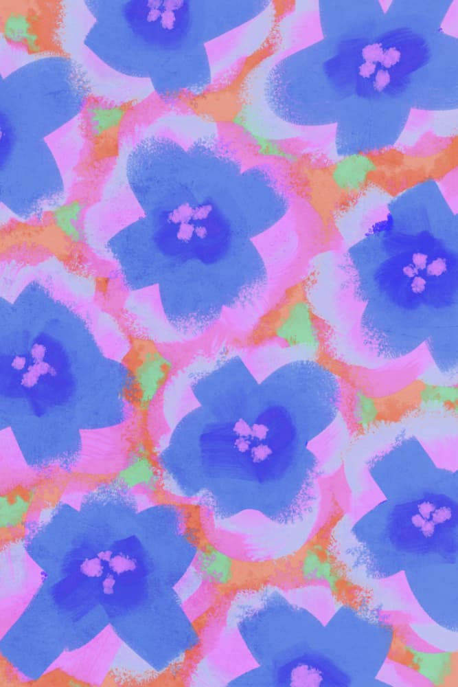 Vibrant Bloom Harmony by Treechild — canvas wall art