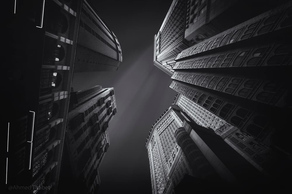 Towering City Architecture by Ahmed Thabet — canvas wall art