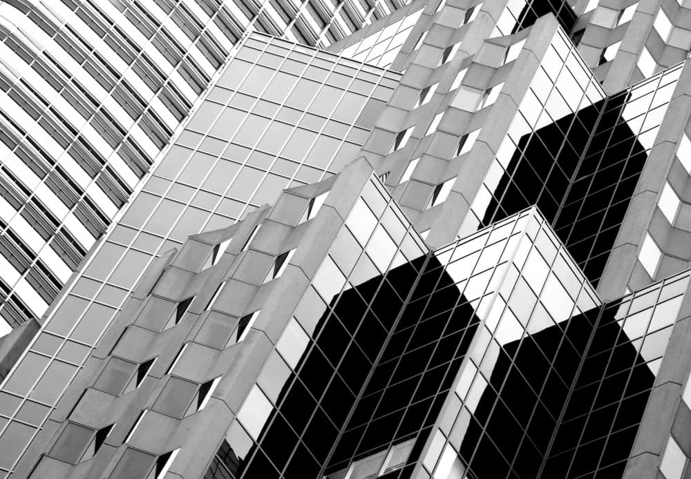 Abstract Building Angles by Robin Wechsler — canvas wall art