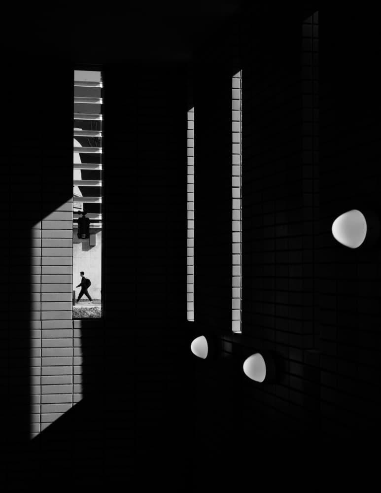Man in Shadow and Light by Satoshi Hata — canvas wall art