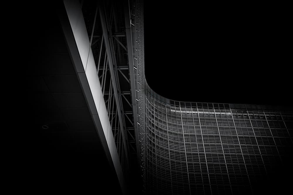 Modern Architectural Curve by Roland Weber — canvas wall art