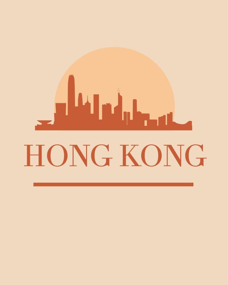 Iconic Hong Kong Skyline by Emiliano Deificus — canvas wall art
