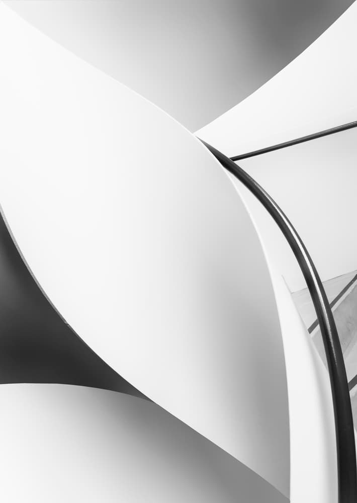 Abstract Spiral Staircase by Greetje van Son — canvas wall art