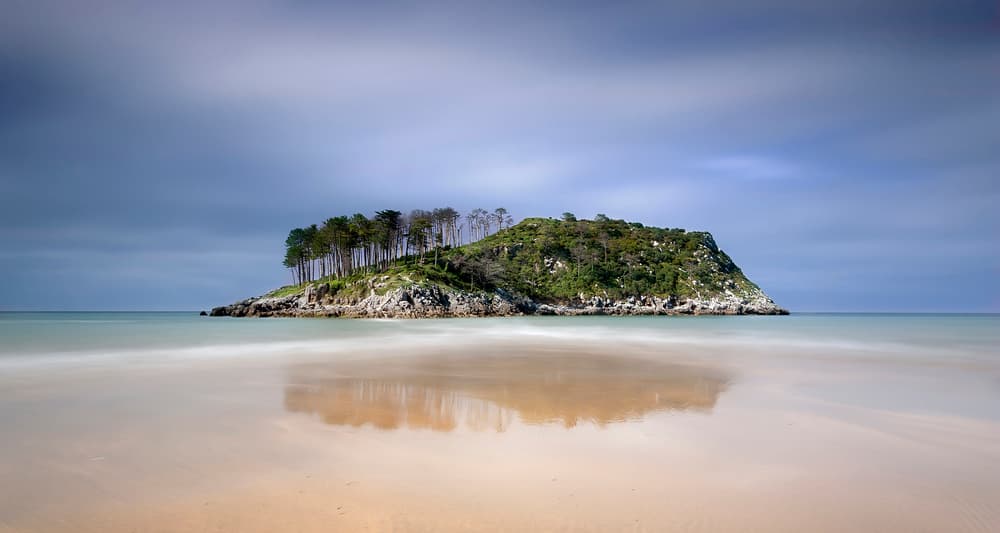 Serene Island Reflection by Ritxard Perez — canvas wall art