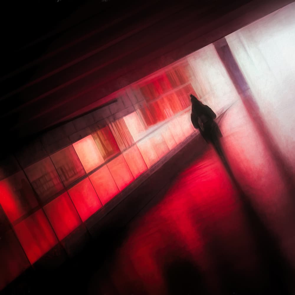 Motion In Red by Bruno Flour — canvas wall art