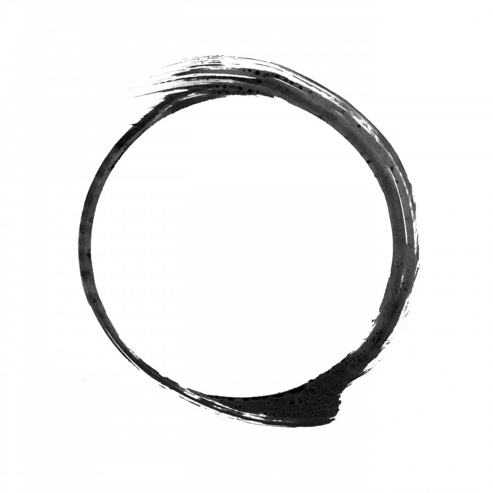 Zen Enso Circle by cartissi — canvas wall art