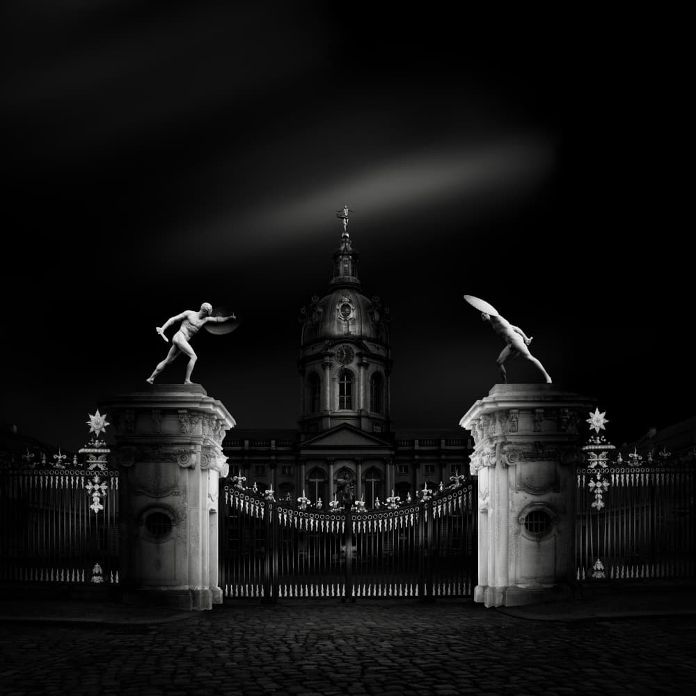 Baroque Palace Guardians by Haggard — canvas wall art