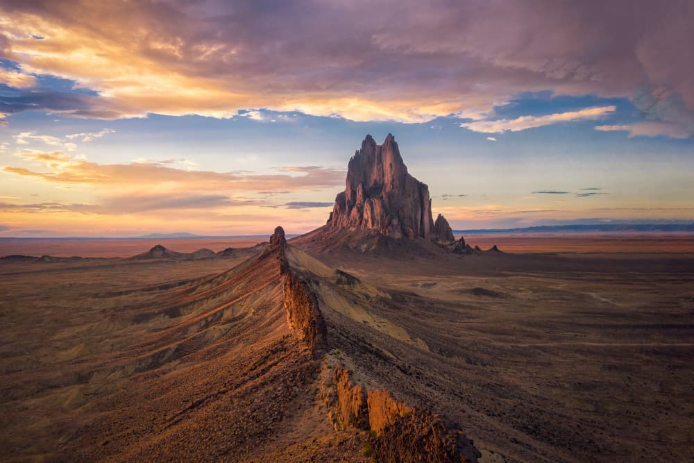 Southwest Mountain Sunset by Michael Zheng — canvas wall art