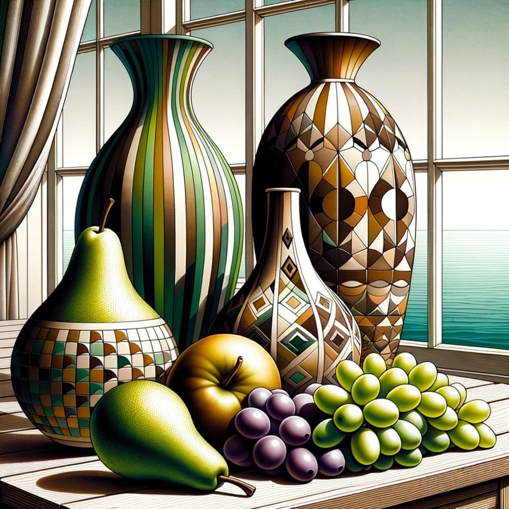 Vibrant Still Life Window by David Galan — canvas wall art