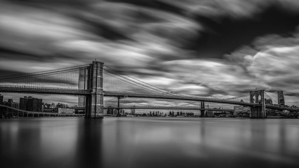 Brooklyn Bridge Majesty by Robbert Ladan — canvas wall art