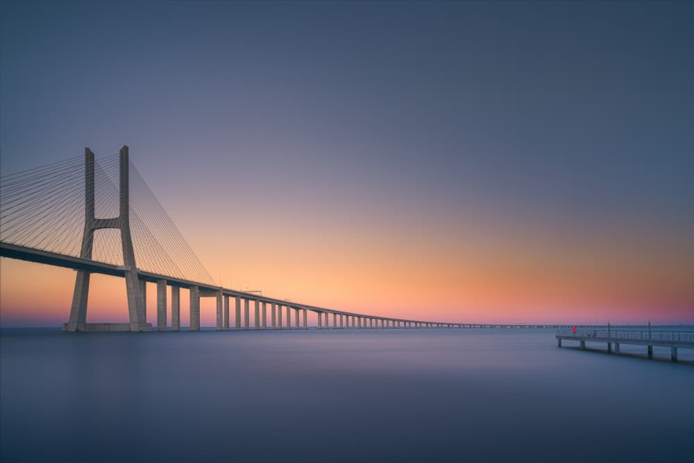 Serene Bridge Twilight by Eugenio Pastor Benjumeda — canvas wall art
