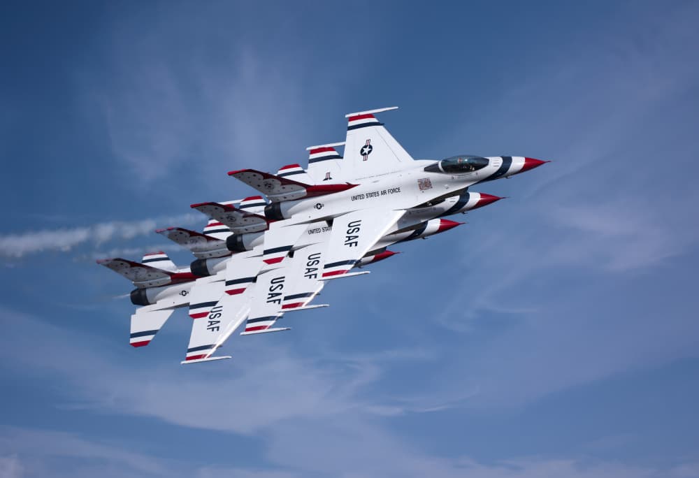 Precision Jet Formation by Ken Liang — canvas wall art