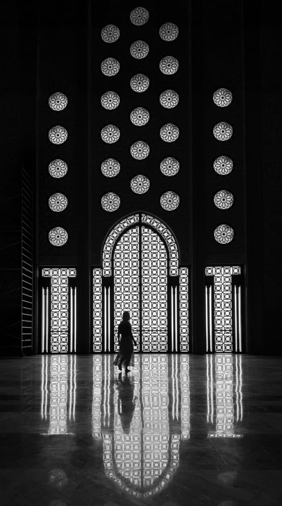 Grand Mosque Reflection by Shi &amp Wei — canvas wall art
