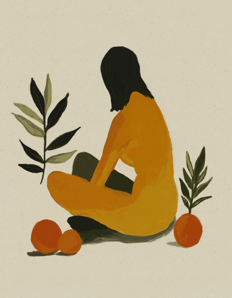**Orange Serenity** by Treechild — canvas wall art