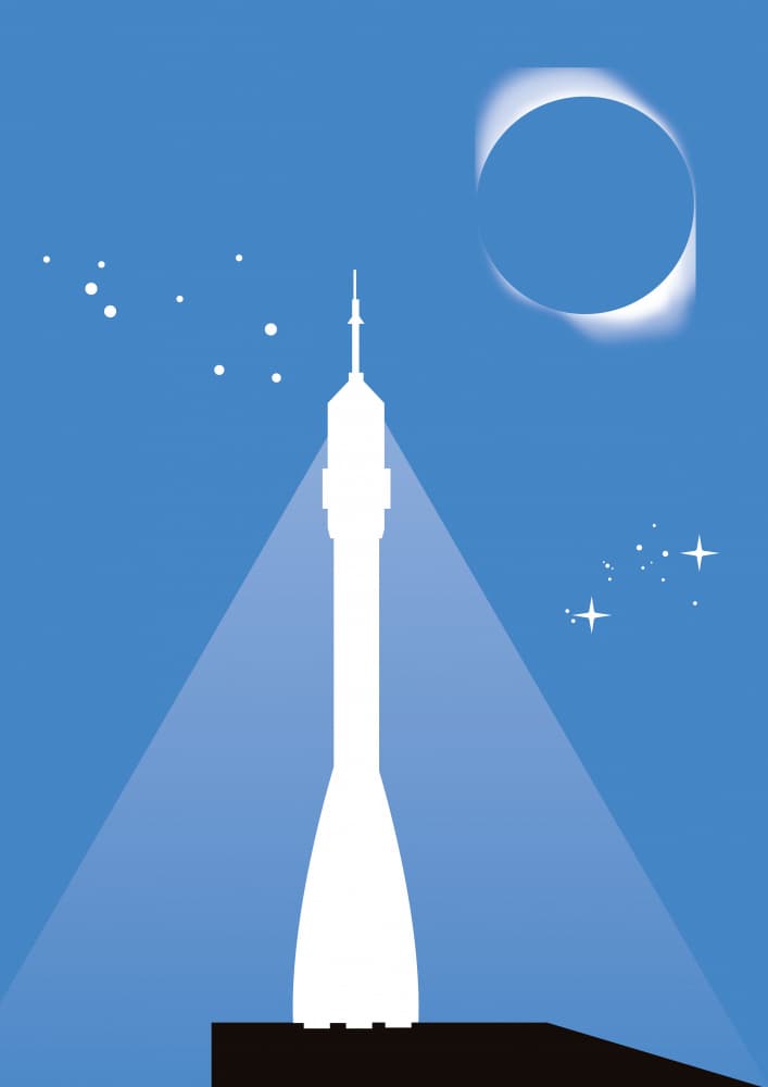 Cosmic Tower Eclipse by Nicholas — canvas wall art