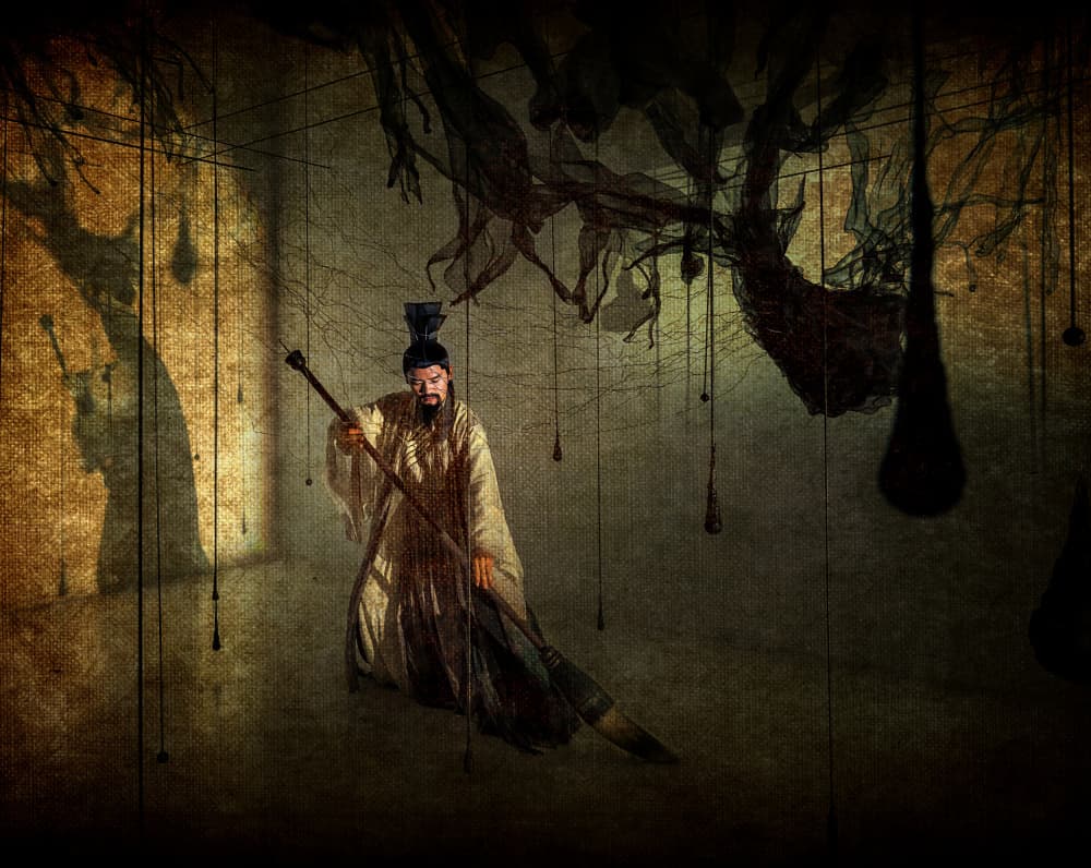 Ancient Sage and Shadows by Rae Zhang — canvas wall art