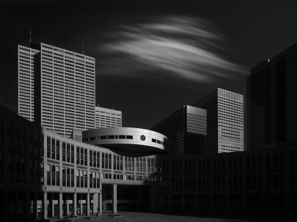 Modern Architectural Cityscape by Yasuhiro Takachi — canvas wall art