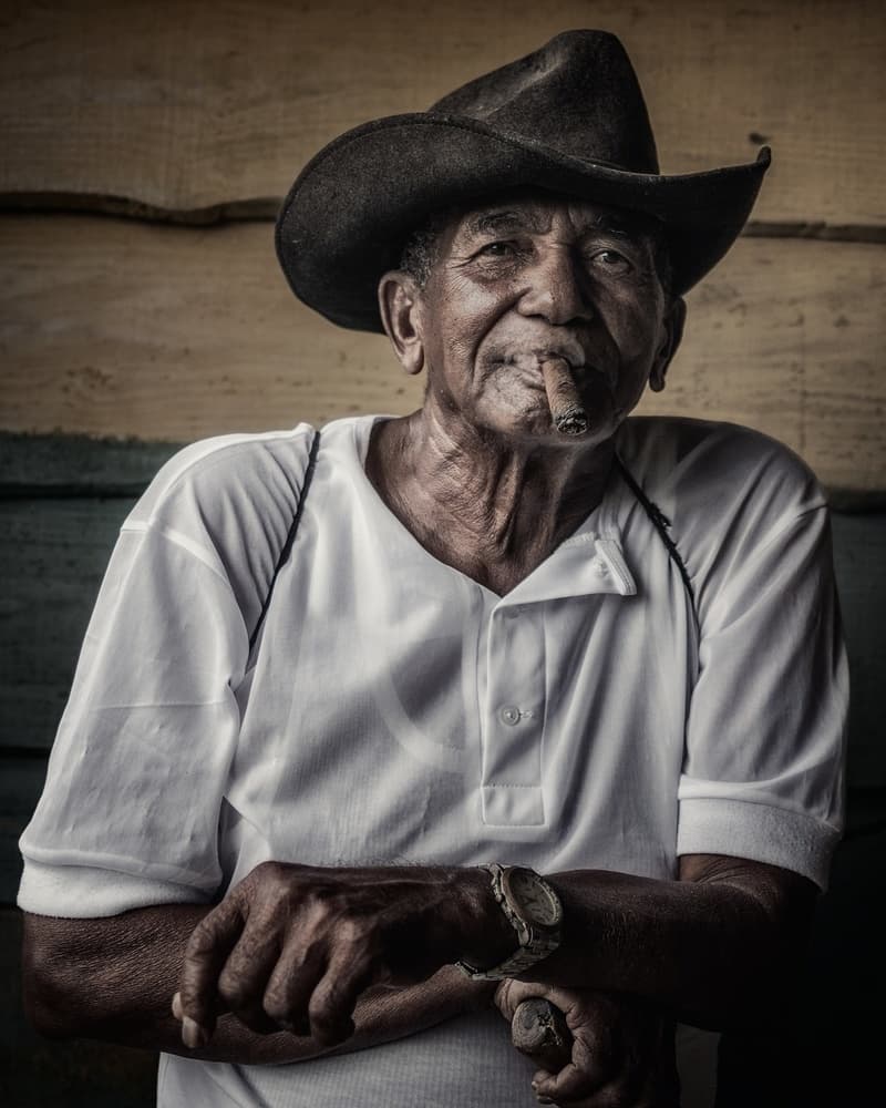 Seasoned Man with Cigar by Pavol Stranak — canvas wall art