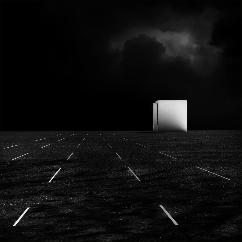 Mysterious Cube Road by Gilbert Claes — canvas wall art