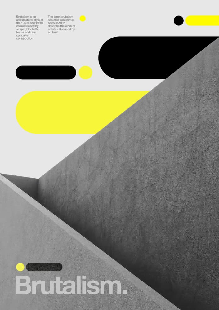 Brutalist Geometric Design by David Vineïs — canvas wall art