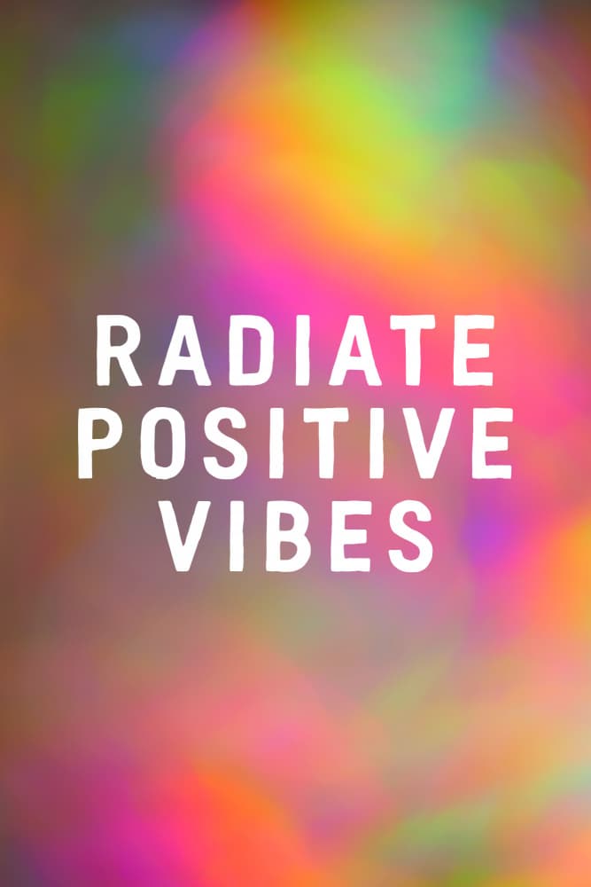 Holographic Positive Vibes by Frankie Kerr-Dineen — canvas wall art