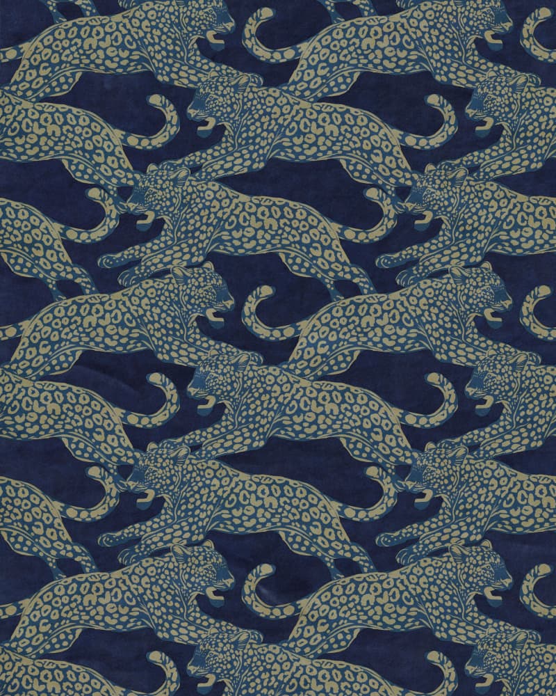 Leaping Leopard Pattern by Josie George — canvas wall art