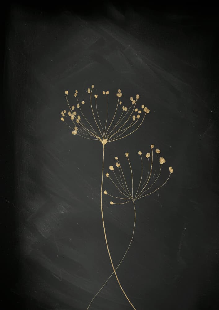 Elegant Golden Botanicals by Aureous — canvas wall art