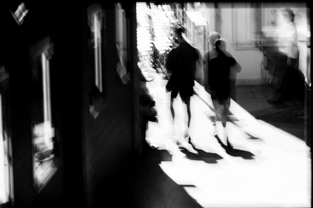 Walking Through Light by Martineb — canvas wall art