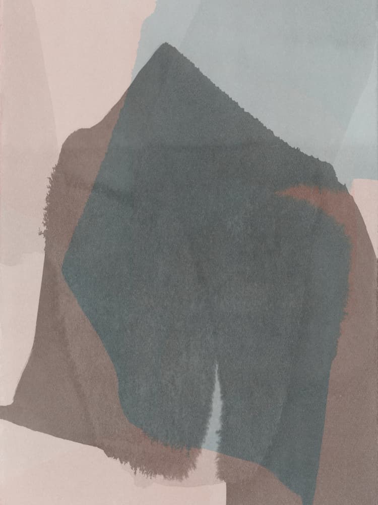 Muted Abstract Layers by cartissi — canvas wall art