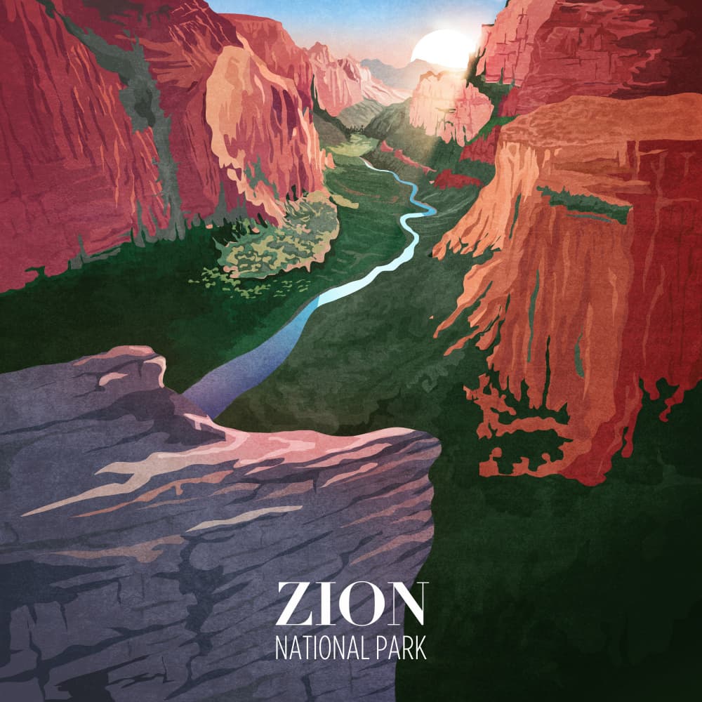Majestic Canyon View by Emel Tunaboylu — canvas wall art