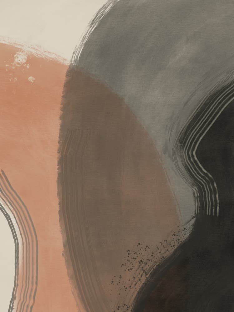 Earthy Abstract Curves by Little Dean — canvas wall art