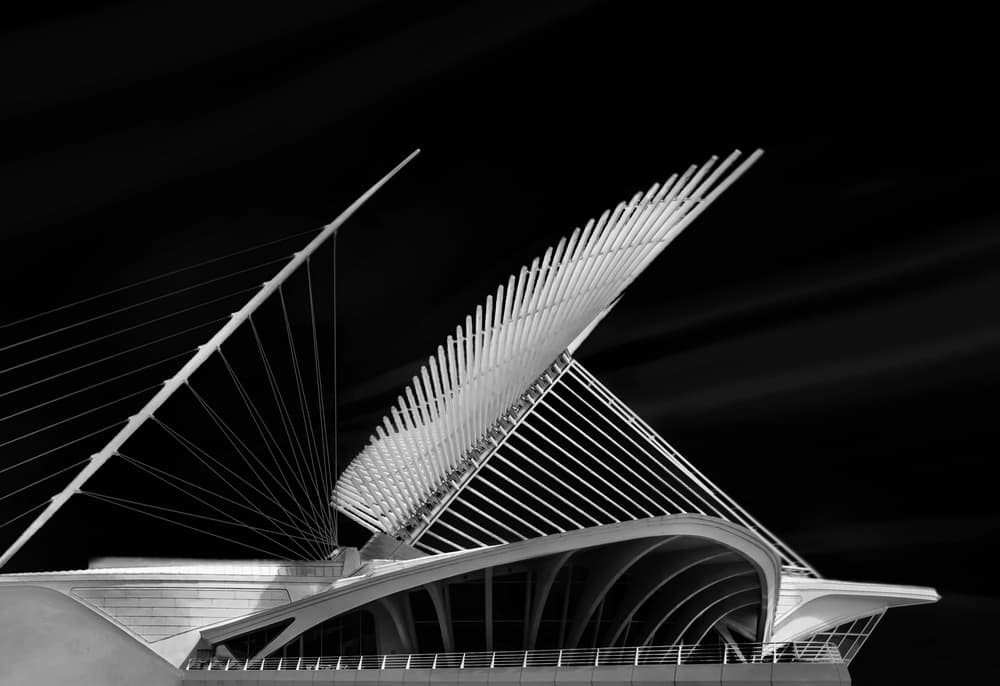 Winged Museum Architecture by Leah Guo — canvas wall art