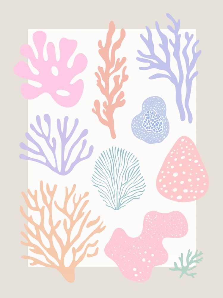 Coral Dreamscape by Treechild — canvas wall art