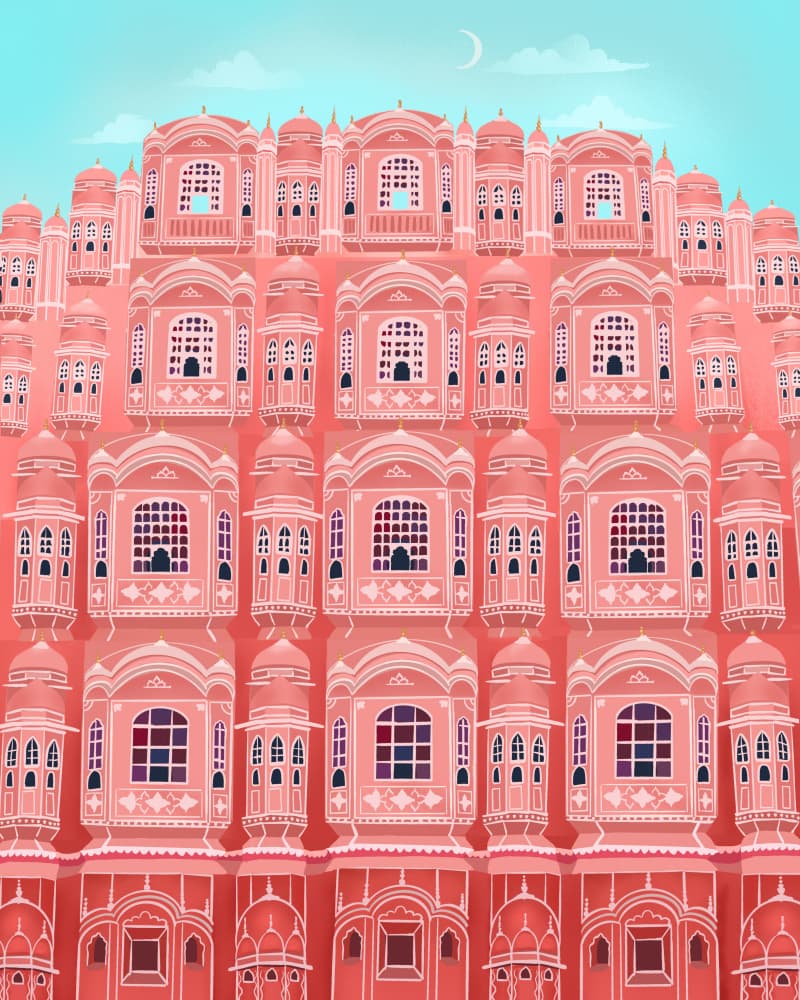 Jaipur, India by Petra Lizde — canvas wall art