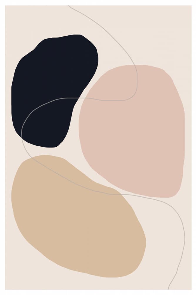 Shapes in Harmony by THE MIUUS STUDIO — canvas wall art